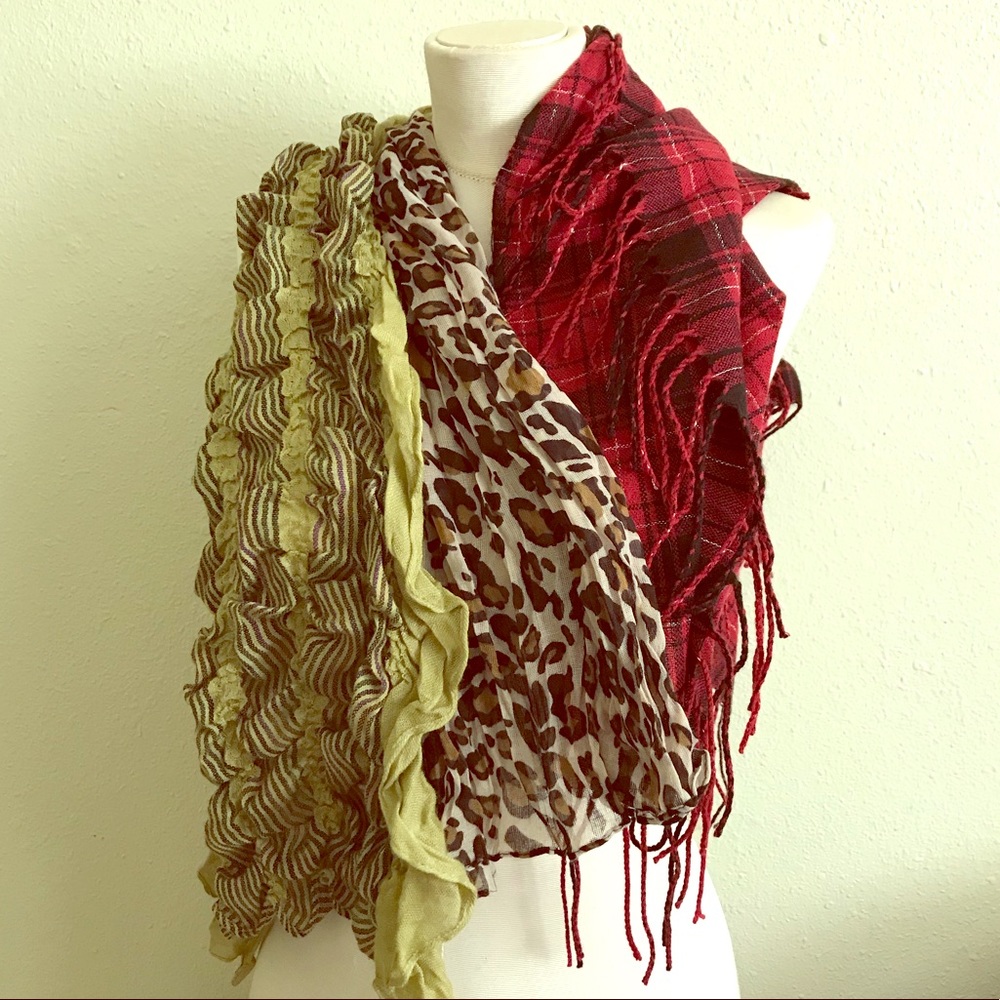 Trio Bundle of Gently Used Scarves!